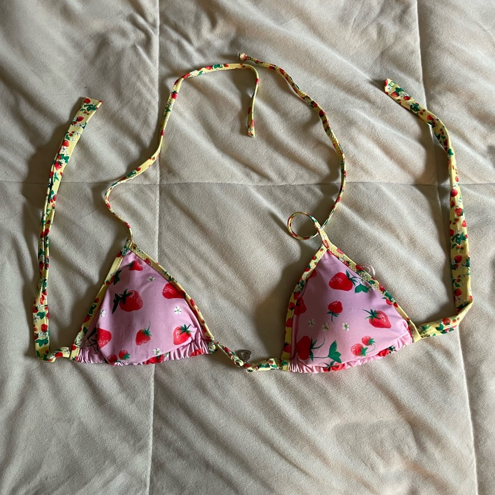 Strawberry Bikini Top